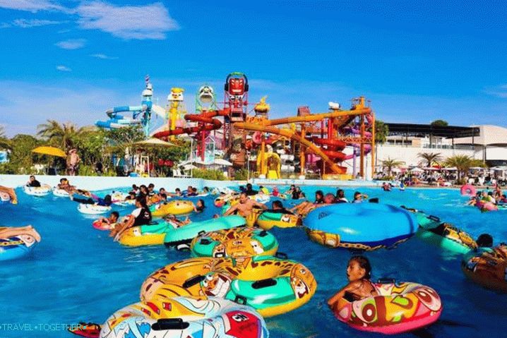 Pattaya, děti, Kreslený síť Amazone  Water Park