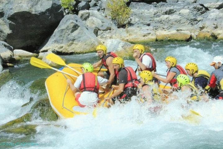 Počasí v Marmaris v červenci - Rafting na řece Dalaman