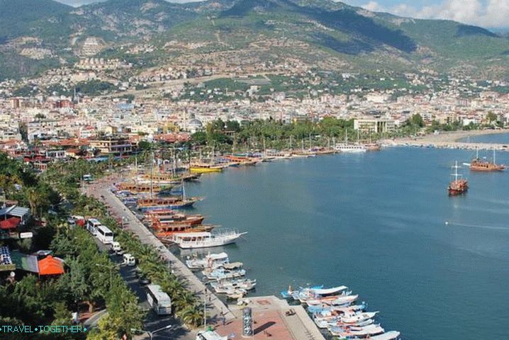 Alanya, kotviště pro jachty