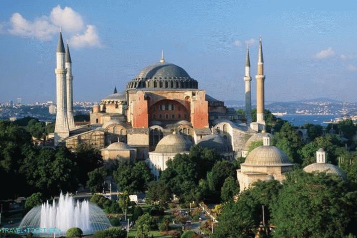 Počasí v Istanbulu v březnu - Hagia Sophia