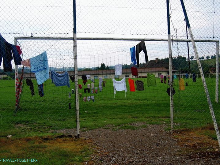 Dobrovolnický tábor - život.