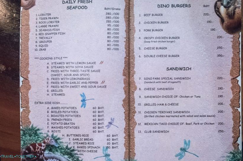 Dino Park Restaurant v Phuketu - Food and Theme Park