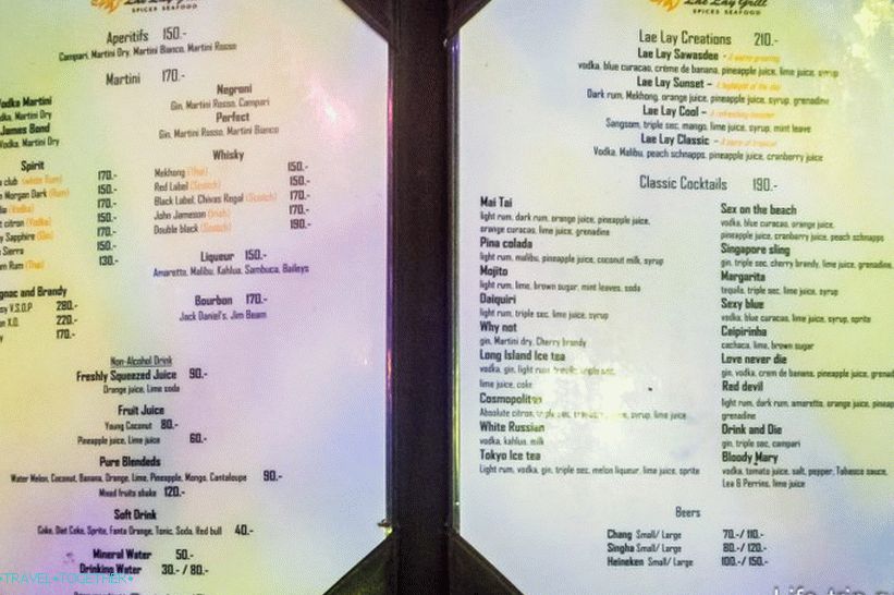 Restaurace Lae Lay Grill v Krabi - jedno z nejlepších pohledů na jídlo