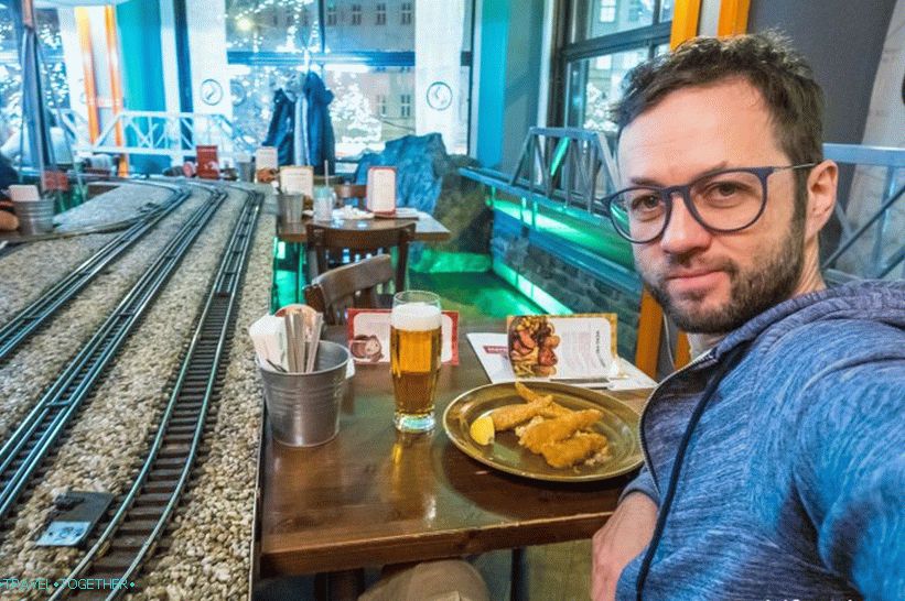Restaurace s vlaky v Praze - pivo a atrakce