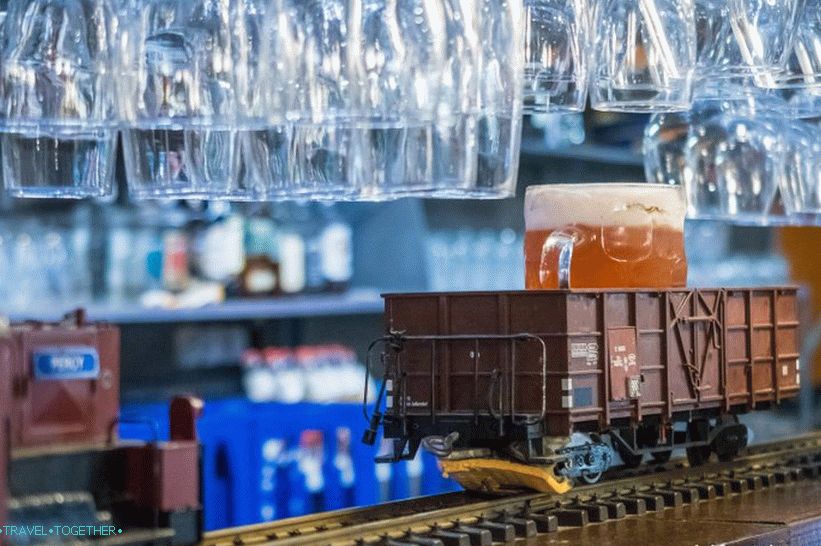 Restaurace s vlaky v Praze - pivo a atrakce