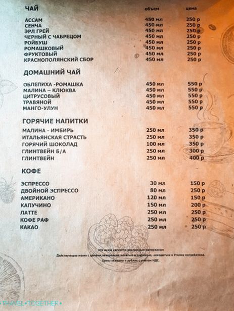 Restaurant Trattoria 540 - italská taverna v Gorki Gorod