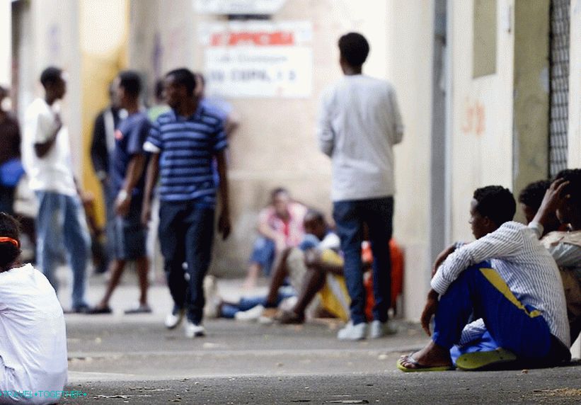 Migranti na ulicích Říma
