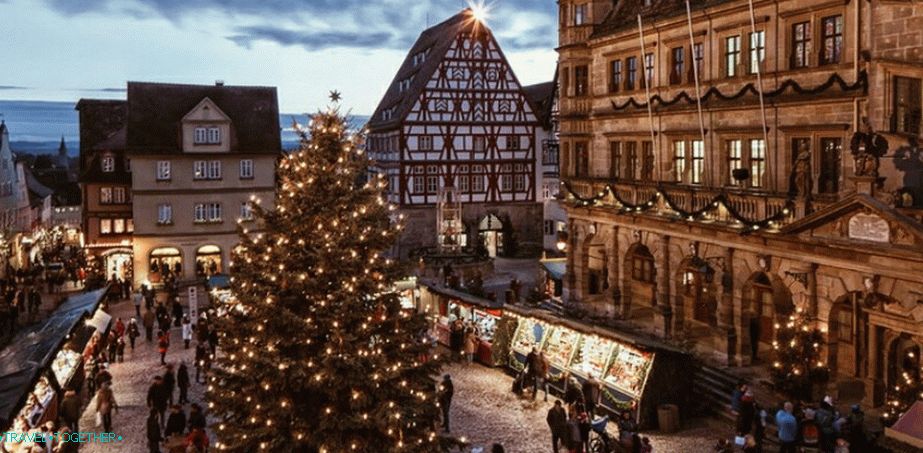 Rothenburg ob der Tauber během vánočního období