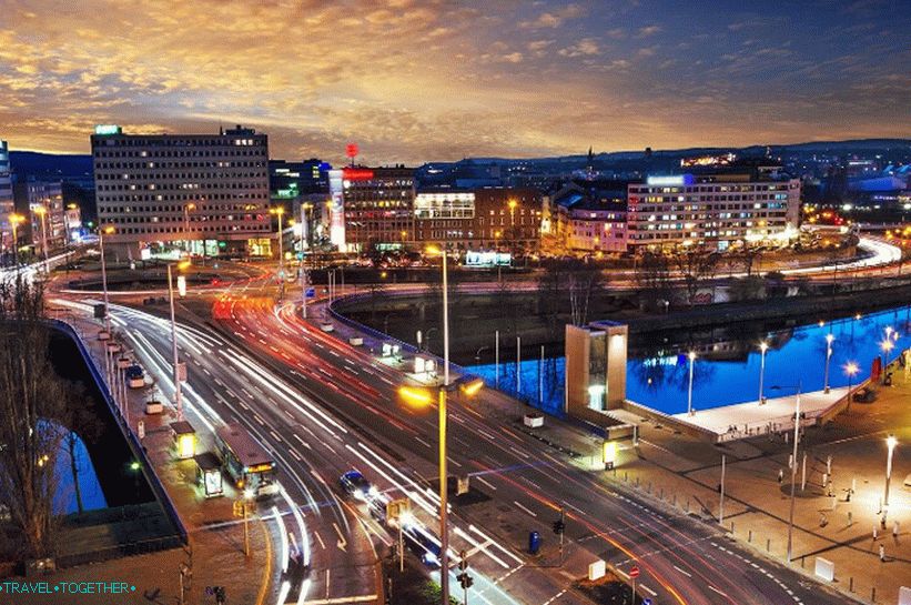 Noční Saarbrücken