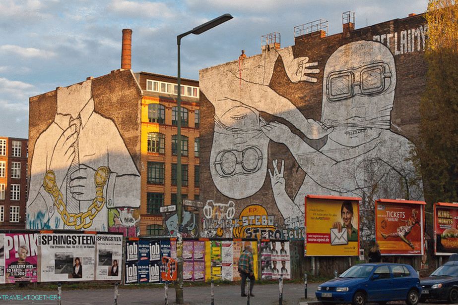 Berlínské graffiti.