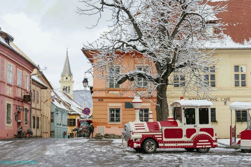 Zima na Sighisoara
