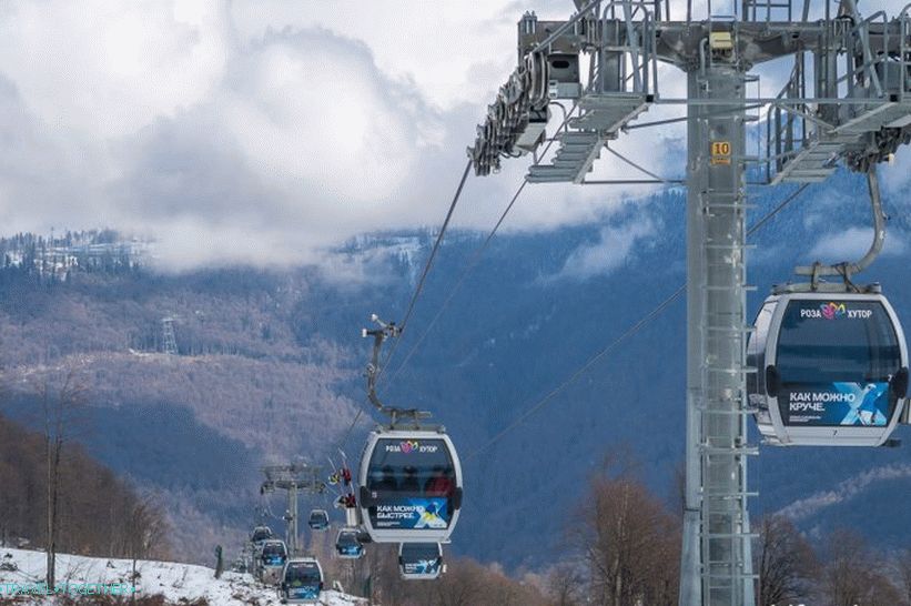 Vyhlídková plošina Rosa Peak na Rosa Khutor - nejlepší výhledy