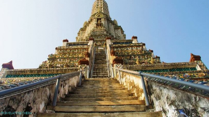 Prohlížecí platformy v Bangkoku - chrám Wat Arun