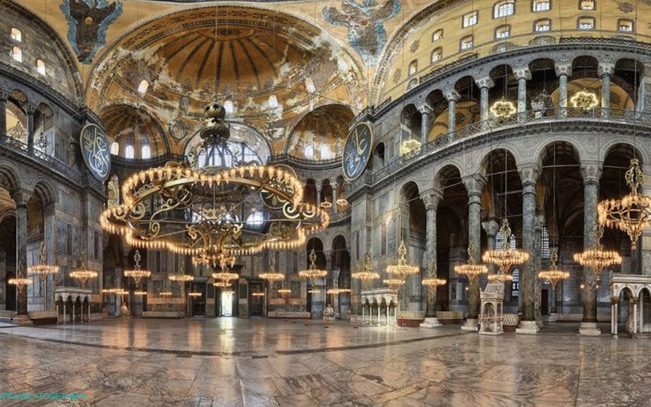Interiér Hagia Sophia