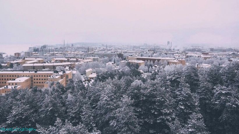 Panorama zimní Tampere