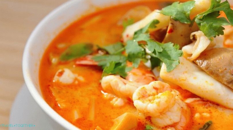 Thajské jídlo - Tom Yum (Tom Yum Gung)