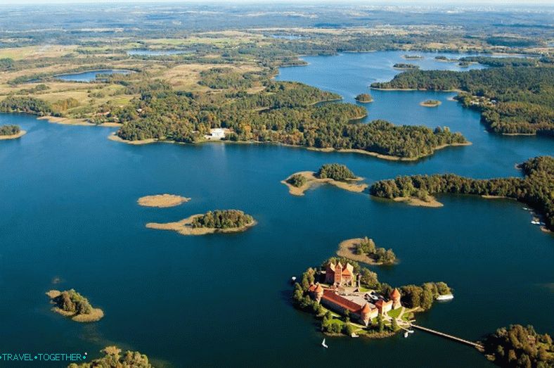 Panorama hradu Trakai
