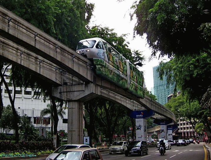 Jednokolejné metro v Kuala Lumpur Jednokolejné metro v Kuala Lumpur