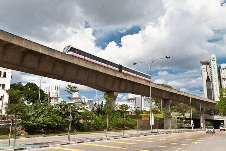 LRT vlak, lehké metro v Kuala Lumpur LRT vlak, lehké metro v Kuala Lumpur
