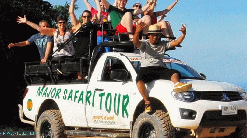 Výlet na džípy na Samui