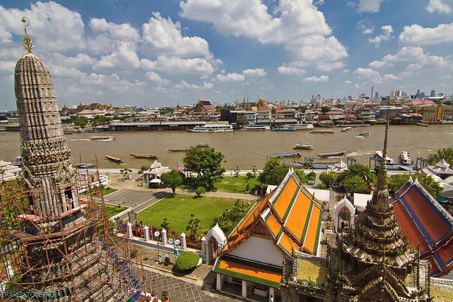 Pohled na Bangkok z výšky