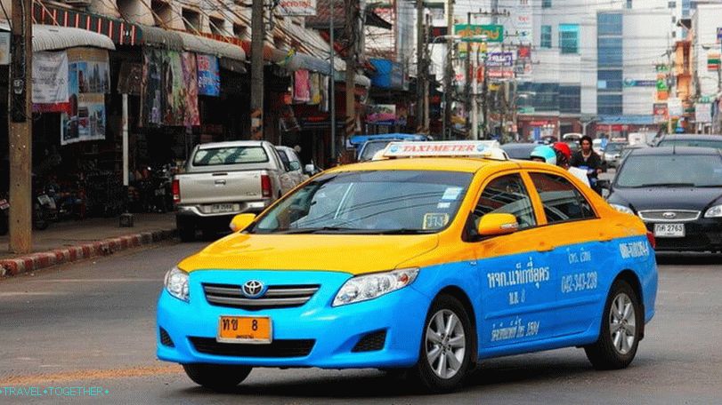 Taxi v Thajsku