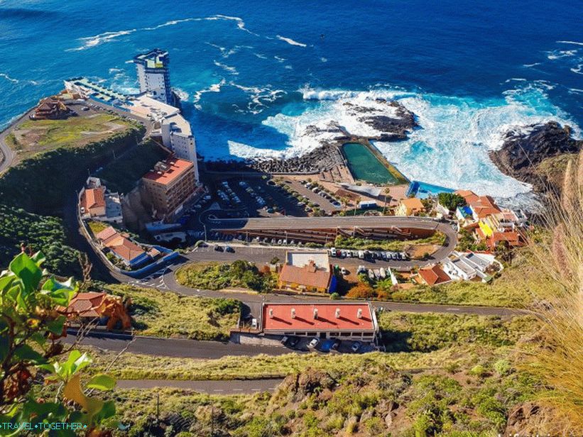 Pod přírodním bazénem Mesa del Mar