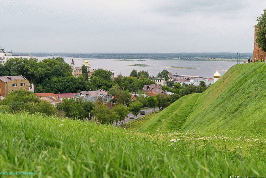 Nižnij Novgorod, pohled na Volhu ze Zelenského kongresu
