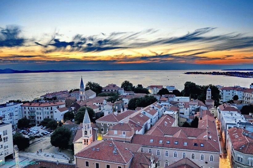 Západ slunce nad Zadarem