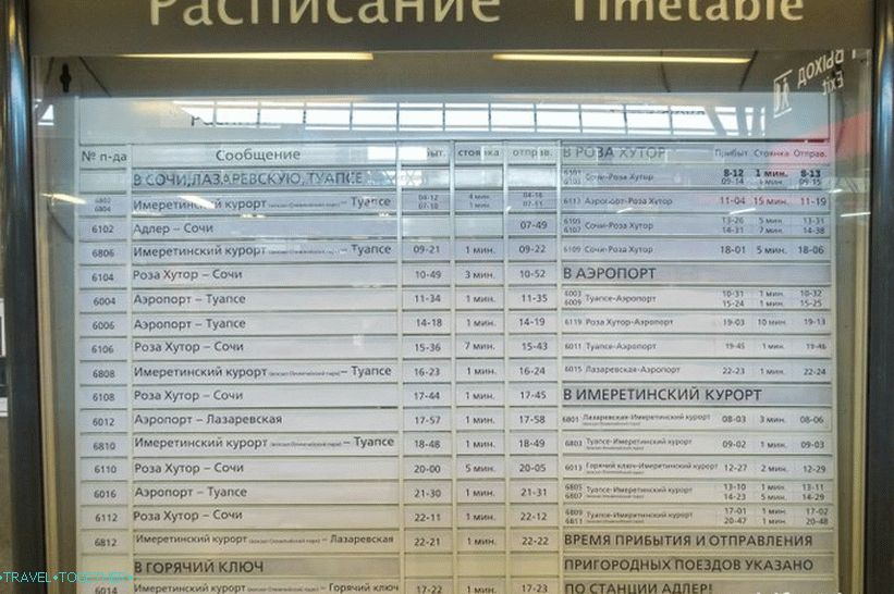 Železniční stanice v Adleru a jak se dostat na stanici / město